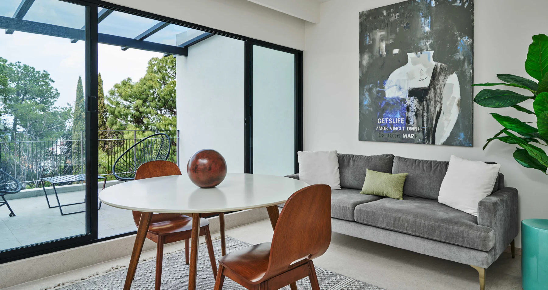 Sala y comedor de una residencia Tekax